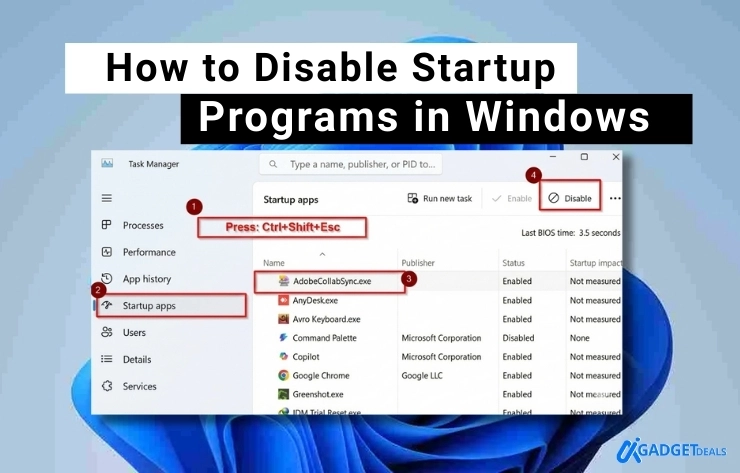 Disable Startup Programs in Windows