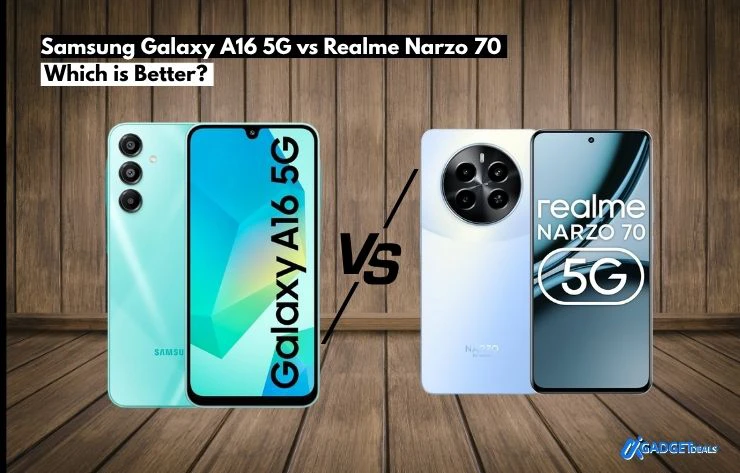The Samsung Galaxy A16 5G wins for long-term reliability, while the Realme Narzo 70 offers better raw speed and faster charging.
